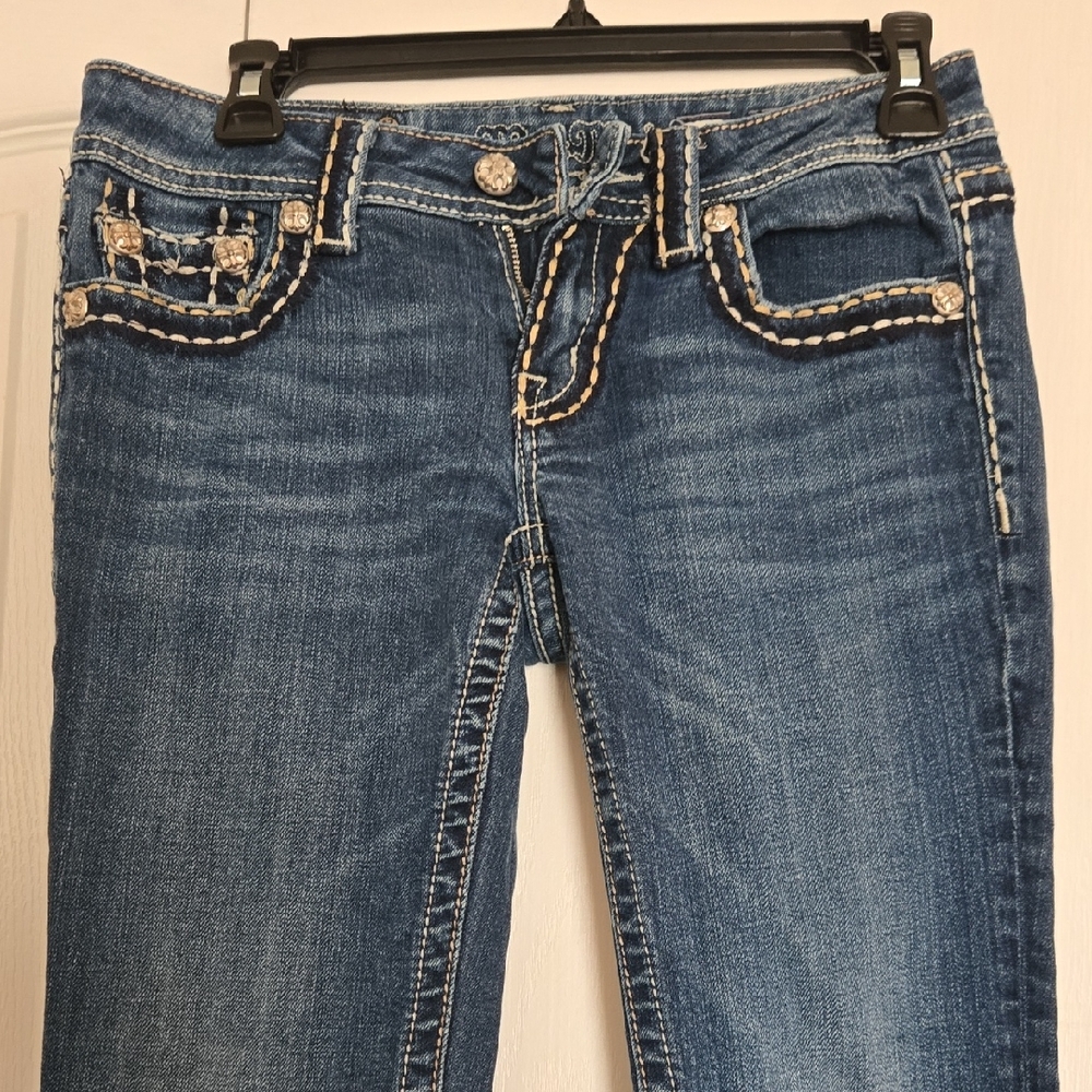 Miss Me Blue Skinny Jeans